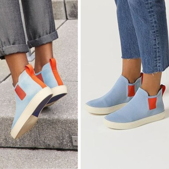Rothy's Shoes - Rothy's Arctic Blue The Chelsea Boot Slip On
